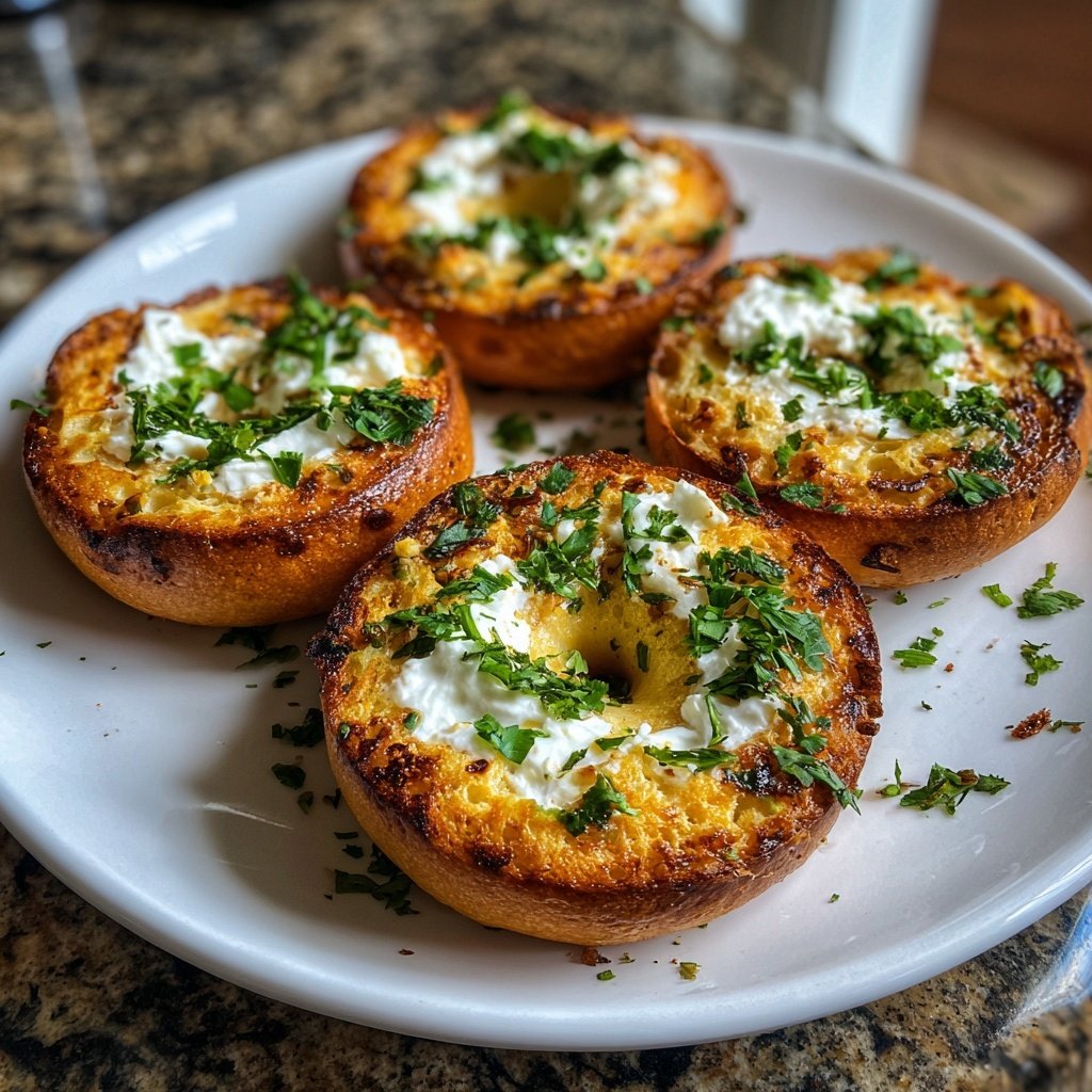 Air Fryer Bagels With Yogurt
