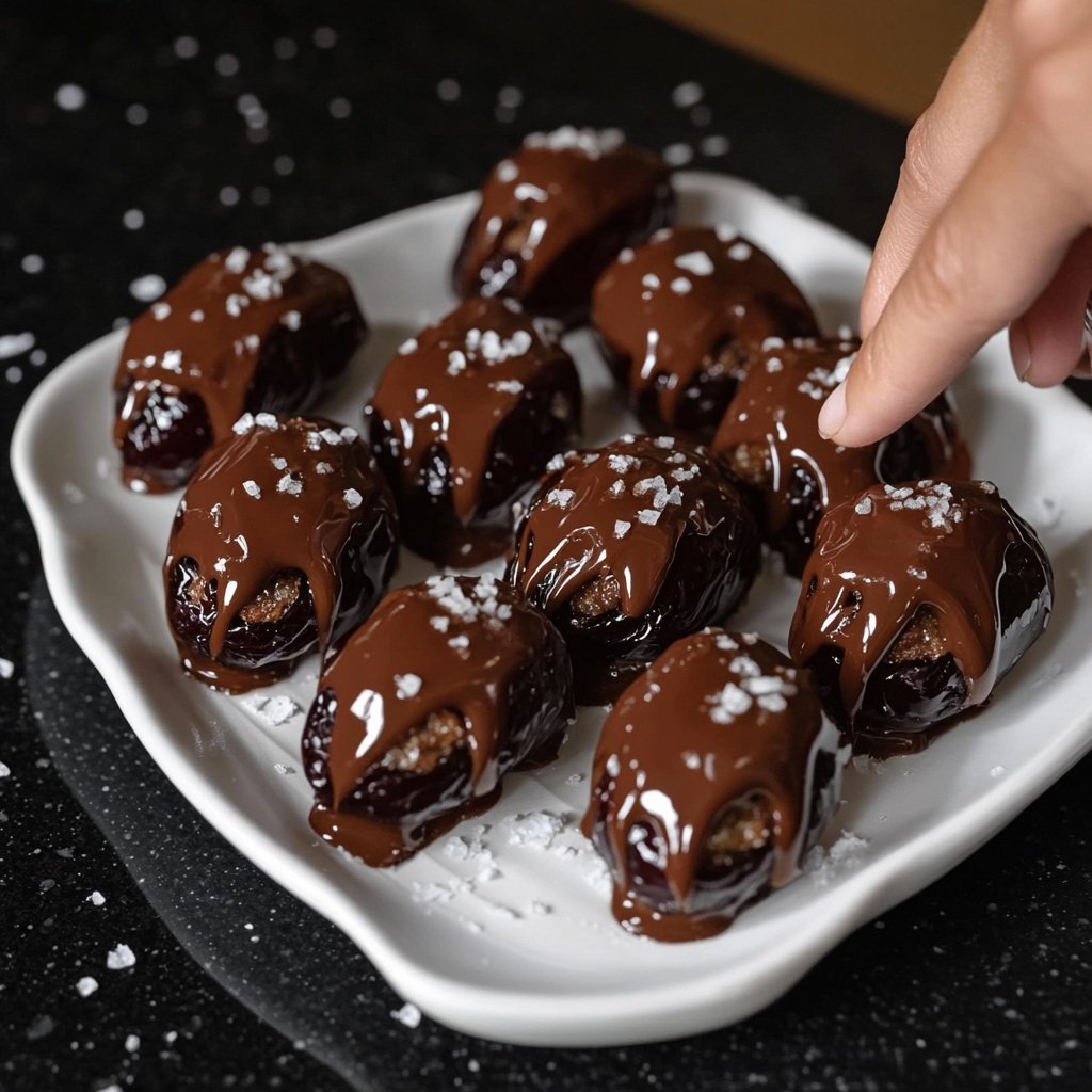 Valentines Snacks Chocolate Stuffed Dates