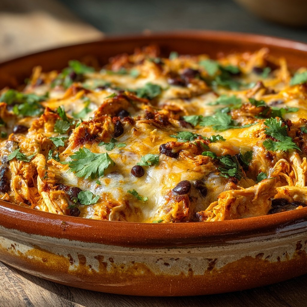Rotisserie Chicken Taco Casserole