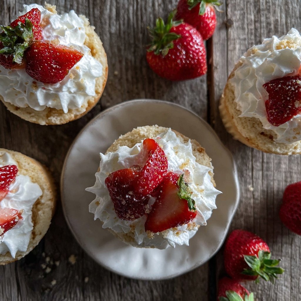 Classic Strawberry Shortcake Cups