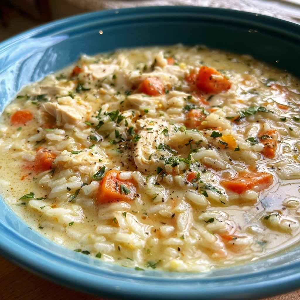 Creamy Chicken And Rice Soup